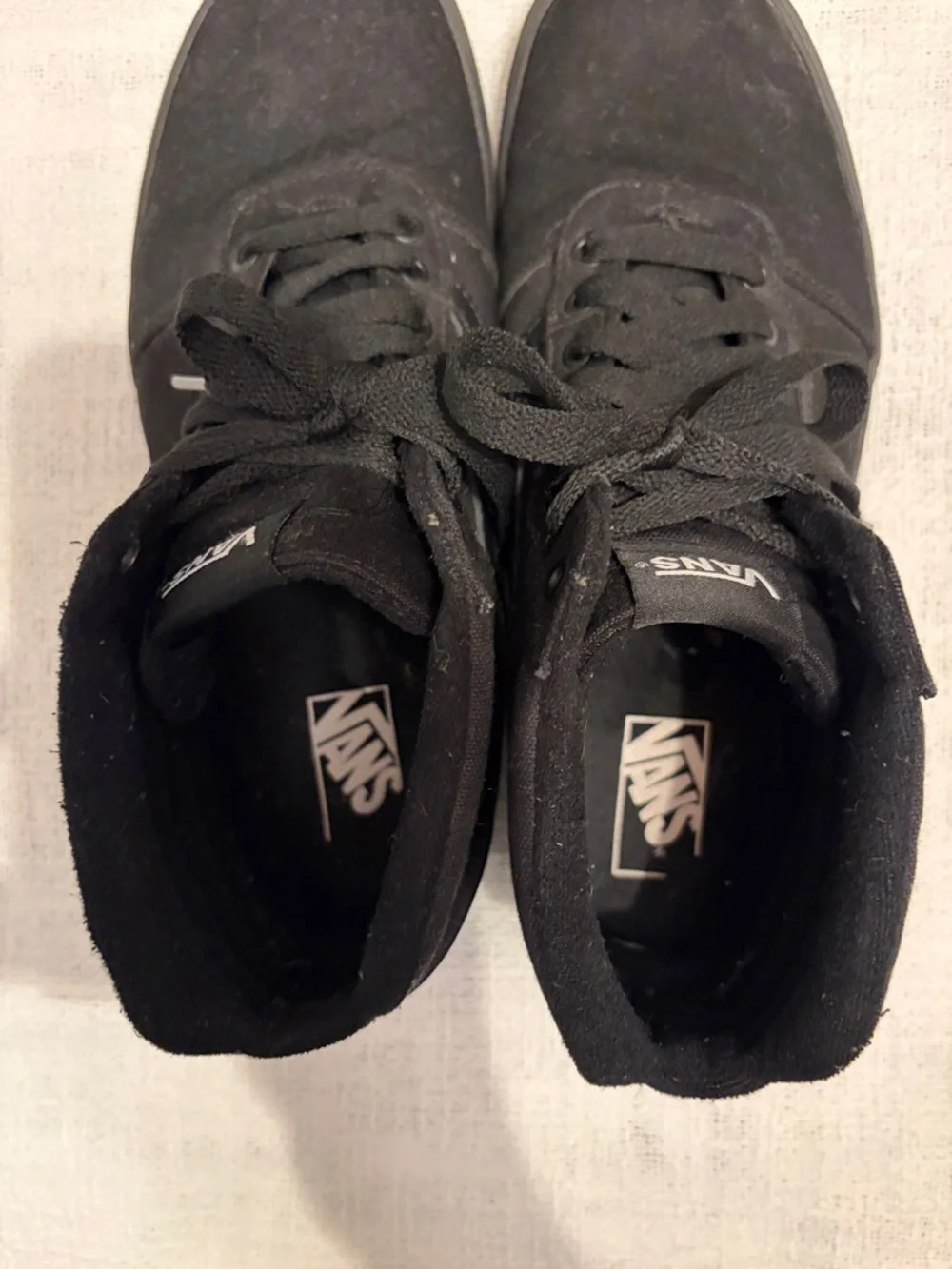 Vans Men’s Black High-Top Skate Sneakers
